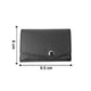 Textured compact wallet designed for organized card storage and portability