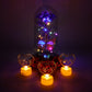 Glass dome rose and golden rose gift set decoration