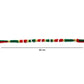 Side view of handmade designer rakhi with beadwork