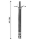 Stainless steel gas lighter ideal for quick and safe stove ignition