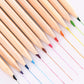 The complete 12-piece wooden pencil set, including all accessories, neatly displayed.