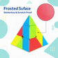 Smooth rotating triangle puzzle cube with sharp corner cutting