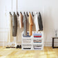 Organivo 3-layer utility cart demonstrating its stackable and portable design.