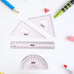Precision compass and geometry tools included in the complete set