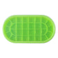 Freezer ice cube tray with oval compartments for home use