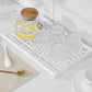 Compact plastic storage shelf rack organizer with hollow design