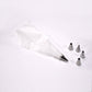 A collection of stainless steel piping nozzles for intricate cake and cupcake decorations.