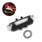 Compact rear LED bicycle safety light fitting discreetly on bike seat post.
