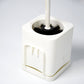 Stylish bathroom toilet brush designed for deep cleaning.
