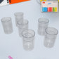 Durable plastic glass set tumblers with clear, glass-like finish