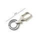 Stylish metal keychain with secure locking mechanism