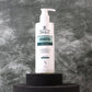 Conditioning shampoo lather showing smooth and hydrating hair care effect