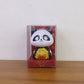 Multiple solar panda figurines in various poses, emphasizing their charm as car interior accessories.