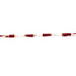 Red and white Mauli Rakhi with gold wire for traditional celebrations