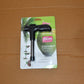 Steel and plastic coconut opener tool designed for safe coconut piercing