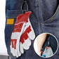 Glove clip holder conveniently securing a towel.