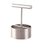Fruit corer demonstrating how to remove a core from an apple.