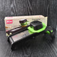 Adjustable stainless steel kitchen slicer with food holder for safety