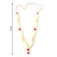 Religious pooja gajra garland with beads for idol adornment