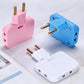 Foldable Wall Plug Adapter neatly packed in a travel bag, highlighting its suitability as a travel adapter.