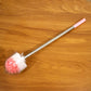 Durable toilet and bathroom cleaning brush with long handle