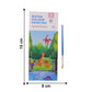Pages of dinosaur-themed watercolour painting book