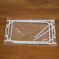 Compact trash bag holder stand folded, perfect for space saving