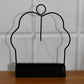 Mosquito coil holder with top loop for wall hanging near doors or patios