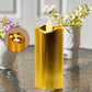 Packaging box showcasing the 12-piece set of golden flickering LED candles.