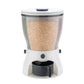 Assortment of grains and cereals neatly stored within the multi-compartment rice dispenser.
