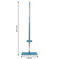Rectangular microfiber mop head of flat floor mop suitable for wet and dry cleaning