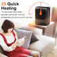 Brown box packaging of the VoltDesk portable room heater.
