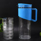 Durable unbreakable plastic water jug with lid and pouring spout