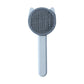 Efficient pet shedding comb tool with ergonomic handle