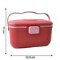 Unbreakable plastic storage box with organized compartments and locking system