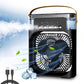 Size reference with  portable air cooler fan on desk