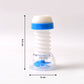 Kitchen faucet water filter with built-in splash guard and rotating sprayer