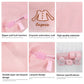 Delicate lingerie items placed inside the protective wash bag.