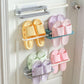 Wall hanging slipper stand showing neat slipper arrangement
