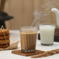 Classic fluted design plastic cutting chai tea glasses for home use