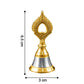 Spiritual brass and steel mandir ghanti used for worship