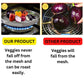 Steel grill jali for roasting and grilling meat and vegetables