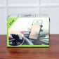 Compact rotating phone holder designed for vehicle interior use
