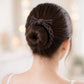 Assorted braided elastic hair ties in a set ideal for ponytails, buns, and braids