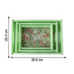 Colorful Floral Printed Serving Tray Set