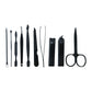Compact organizer holding additional manicure grooming tools