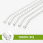 Transparent reusable glass straws making an eco-friendly alternative