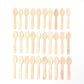 Lightweight natural wooden tea spoon 110mm pack of 30 for coffee and tea