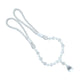 Decorative crystal curtain accessory with twisted rope design