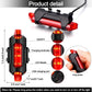 USB charging port on bicycle LED tail light for convenient recharging